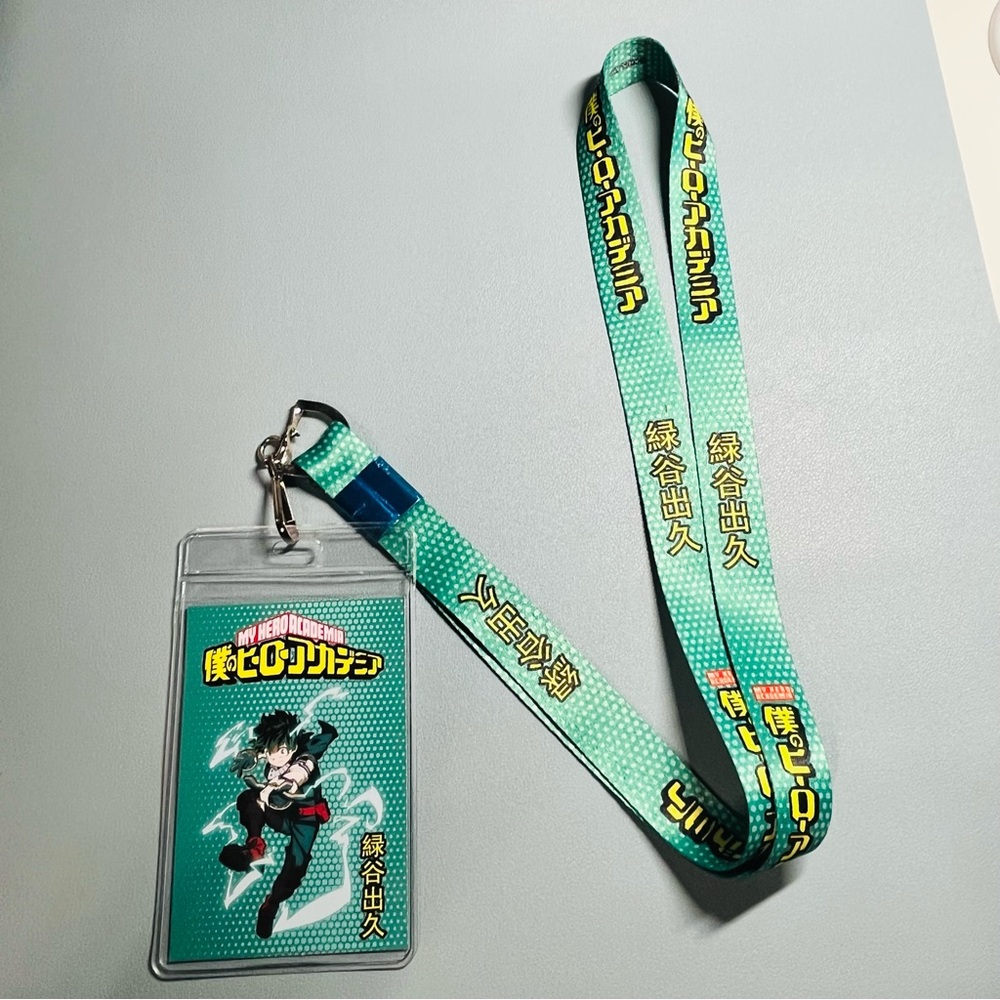 My Hero Academia Midoriya Anime Lanyard with ID Card Badge Holder